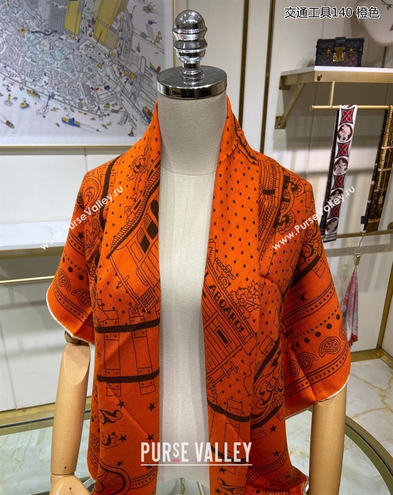 Hermes Shawl 140 Scarf in cashmere and silk 140x140cm Top Quality 22 2024 (wtz-24022322)