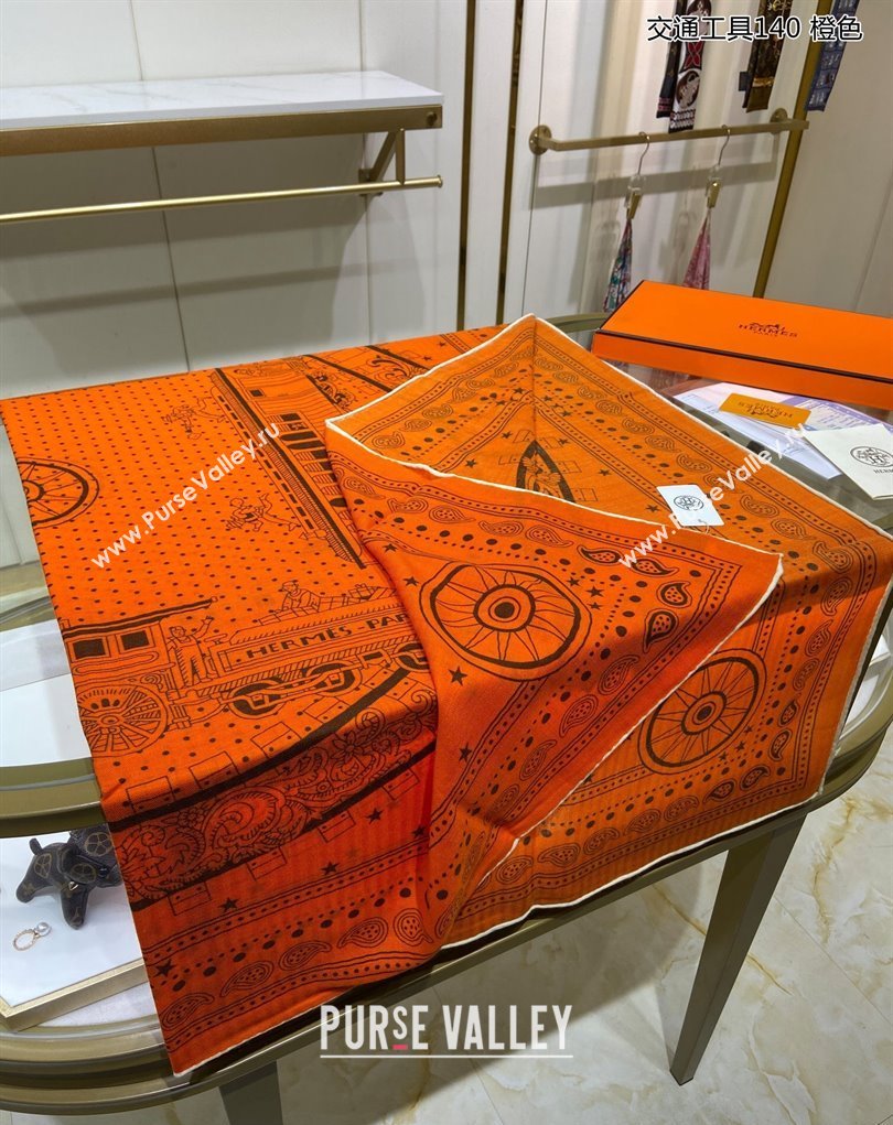 Hermes Shawl 140 Scarf in cashmere and silk 140x140cm Top Quality 22 2024 (wtz-24022322)