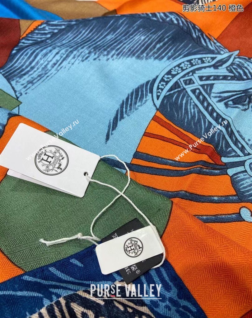 Hermes Shawl 140 Scarf in cashmere and silk 140x140cm Top Quality 33 2024 (wtz-24022333)