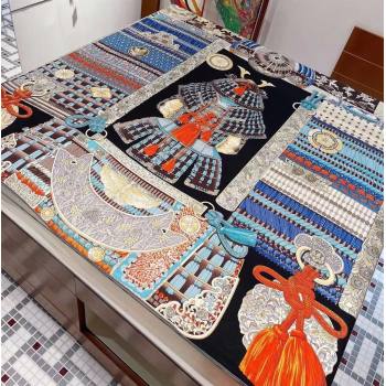 Hermes Shawl 140 Scarf in cashmere and silk 140x140cm Top Quality 79 2024 (wtz-24022379)