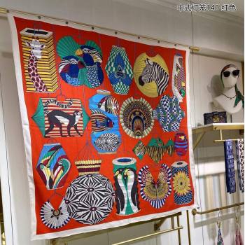 Hermes Shawl 140 Scarf in cashmere and silk 140x140cm Top Quality 97 2024 (wtz-24022397)