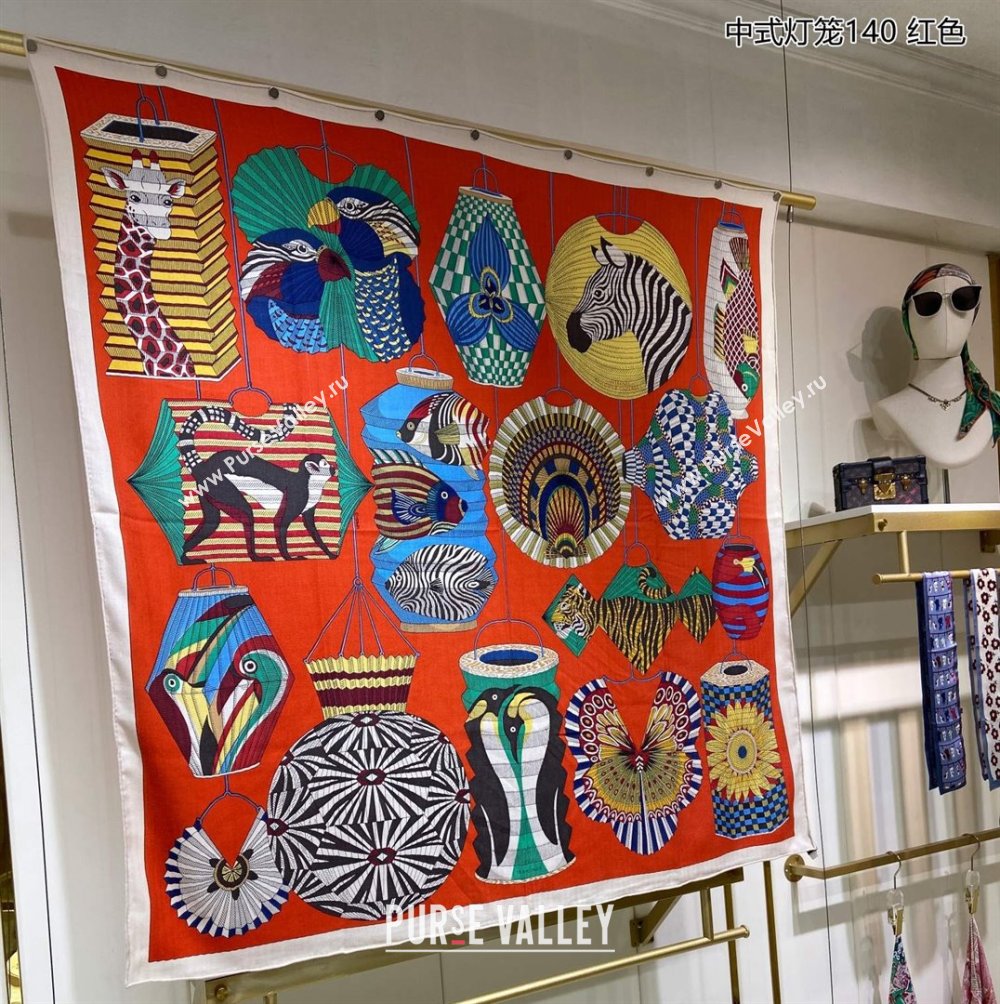 Hermes Shawl 140 Scarf in cashmere and silk 140x140cm Top Quality 97 2024 (wtz-24022397)