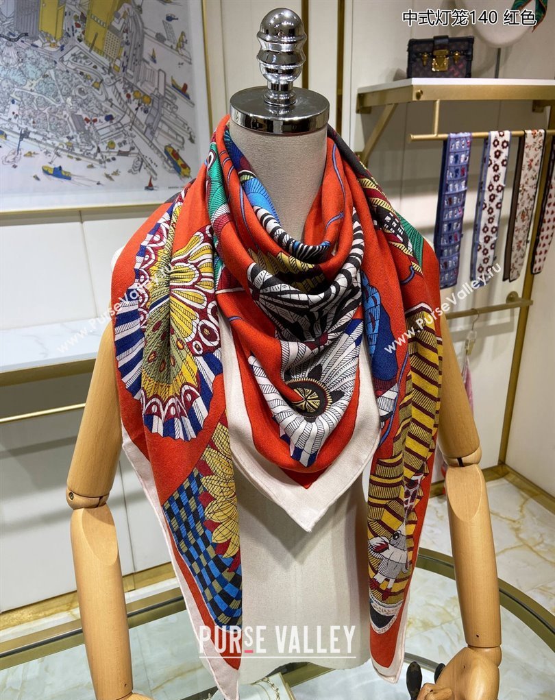 Hermes Shawl 140 Scarf in cashmere and silk 140x140cm Top Quality 97 2024 (wtz-24022397)