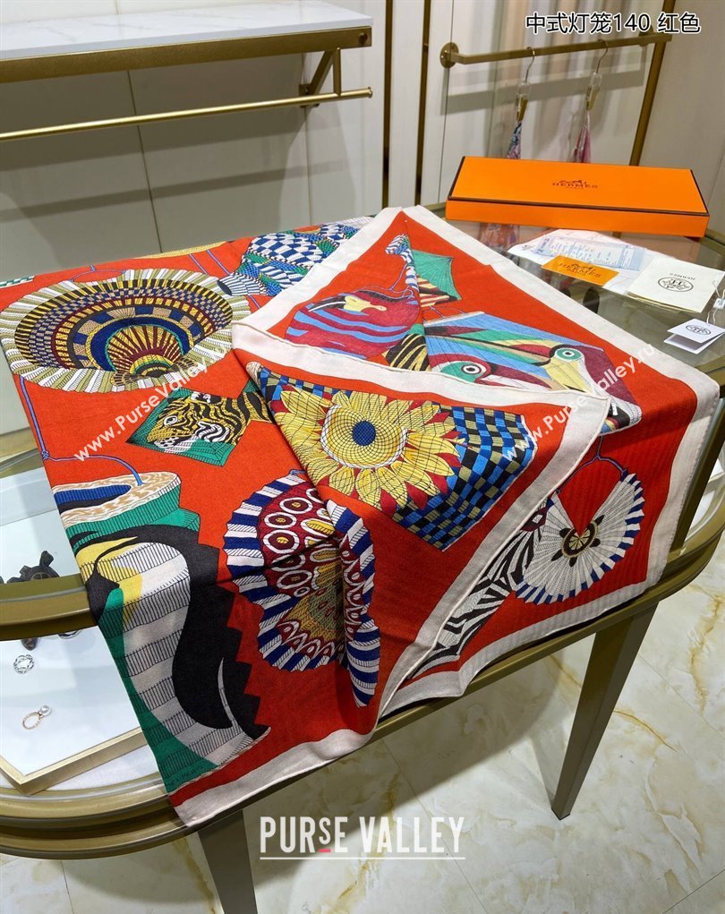 Hermes Shawl 140 Scarf in cashmere and silk 140x140cm Top Quality 97 2024 (wtz-24022397)