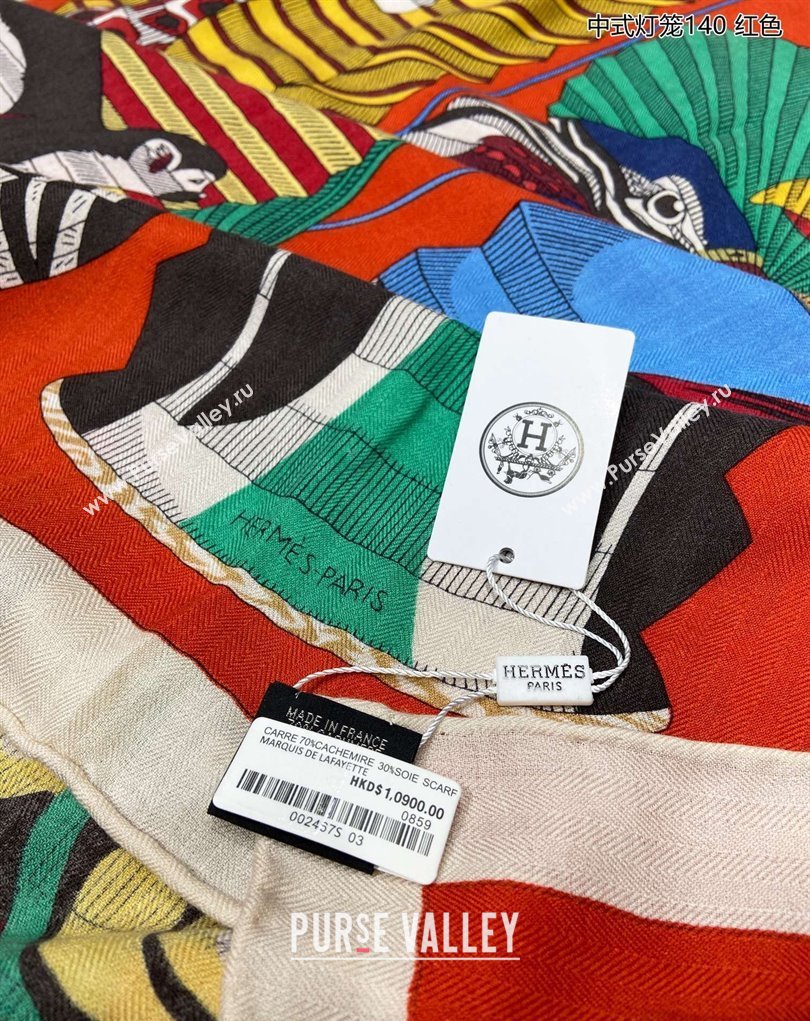 Hermes Shawl 140 Scarf in cashmere and silk 140x140cm Top Quality 97 2024 (wtz-24022397)