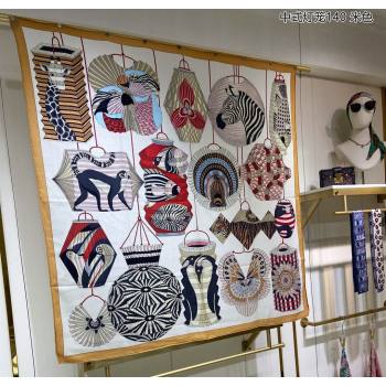 Hermes Shawl 140 Scarf in cashmere and silk 140x140cm Top Quality 98 2024 (wtz-24022398)