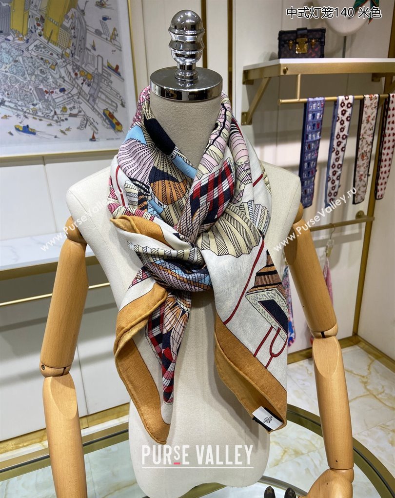 Hermes Shawl 140 Scarf in cashmere and silk 140x140cm Top Quality 98 2024 (wtz-24022398)