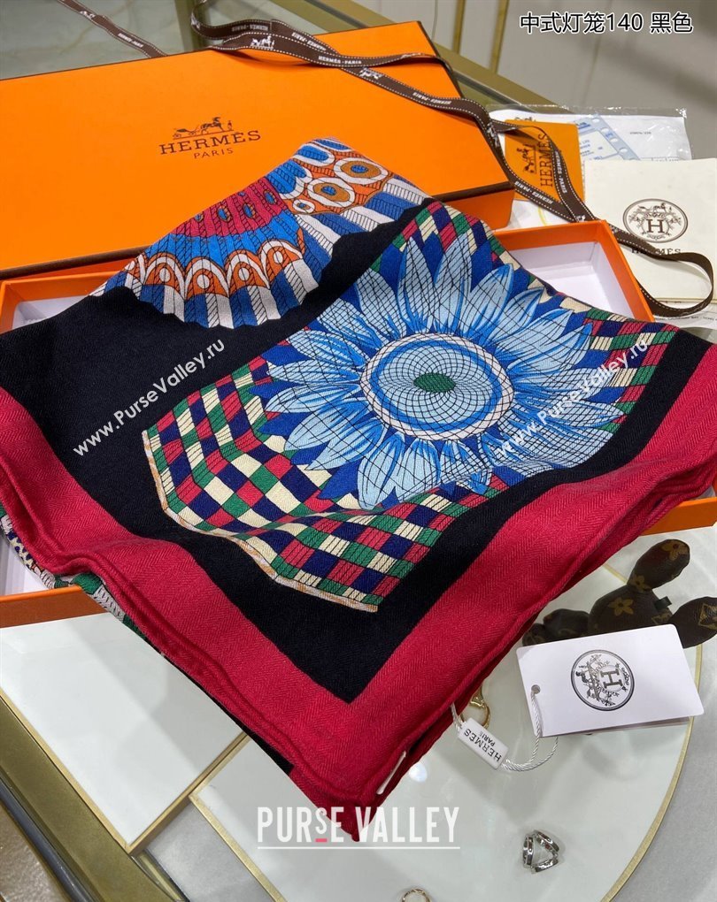 Hermes Shawl 140 Scarf in cashmere and silk 140x140cm Top Quality 99 2024 (wtz-24022399)