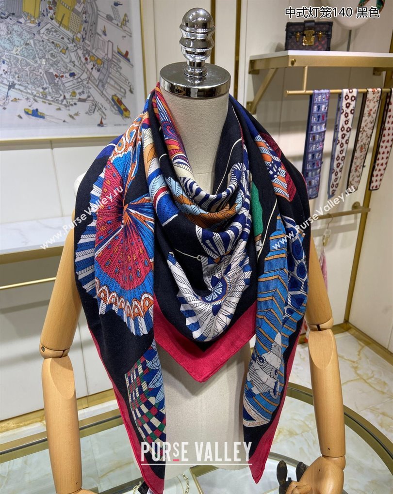 Hermes Shawl 140 Scarf in cashmere and silk 140x140cm Top Quality 99 2024 (wtz-24022399)