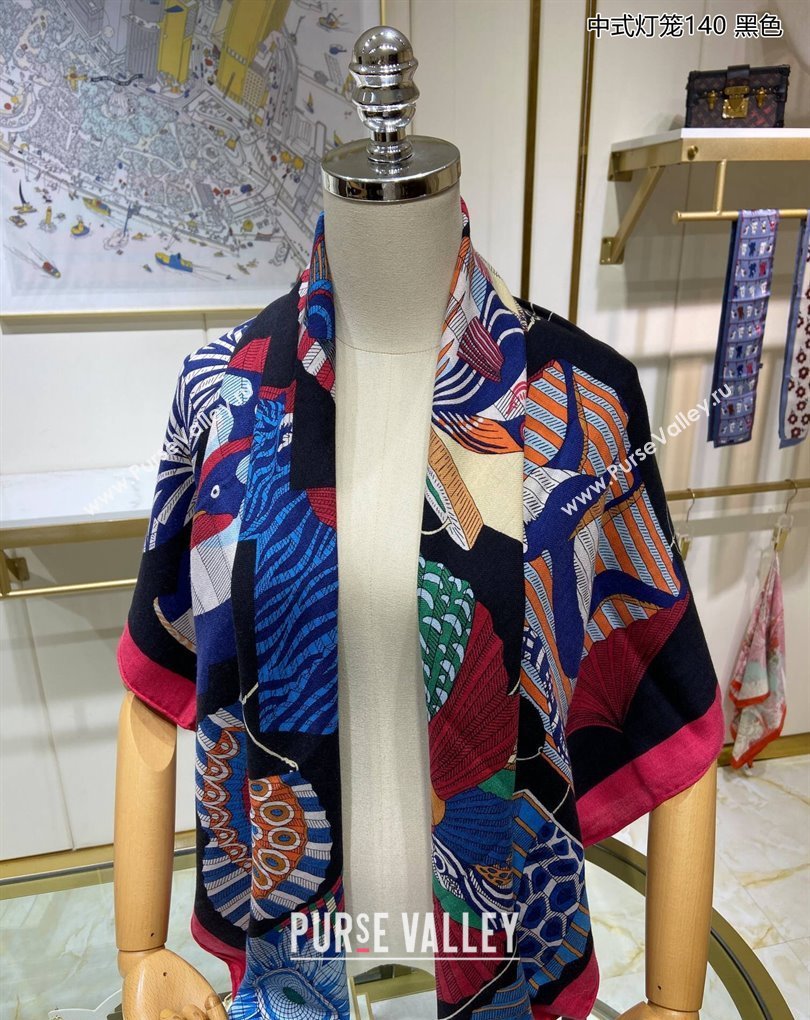 Hermes Shawl 140 Scarf in cashmere and silk 140x140cm Top Quality 99 2024 (wtz-24022399)