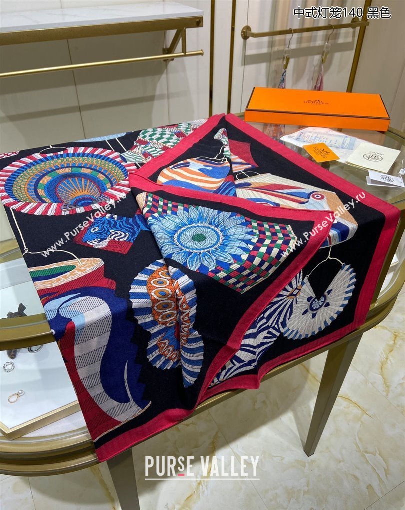 Hermes Shawl 140 Scarf in cashmere and silk 140x140cm Top Quality 99 2024 (wtz-24022399)