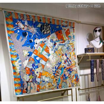 Hermes Shawl 140 Scarf in cashmere and silk 140x140cm Top Quality 102 2024 (wtz-240223102)
