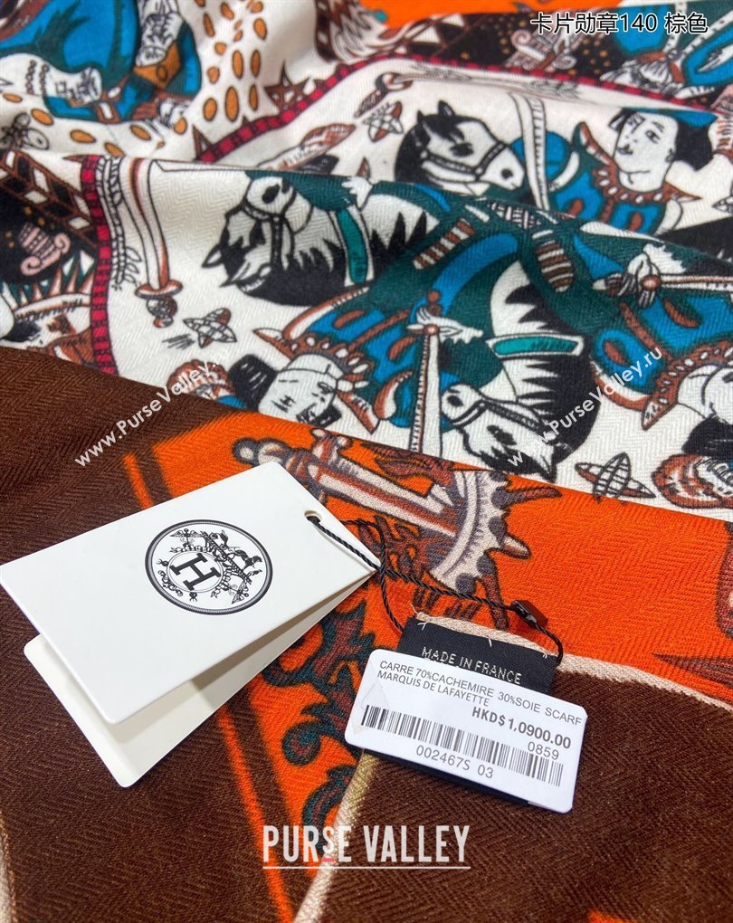 Hermes Shawl 140 Scarf in cashmere and silk 140x140cm Top Quality 103 2024 (wtz-240223103)