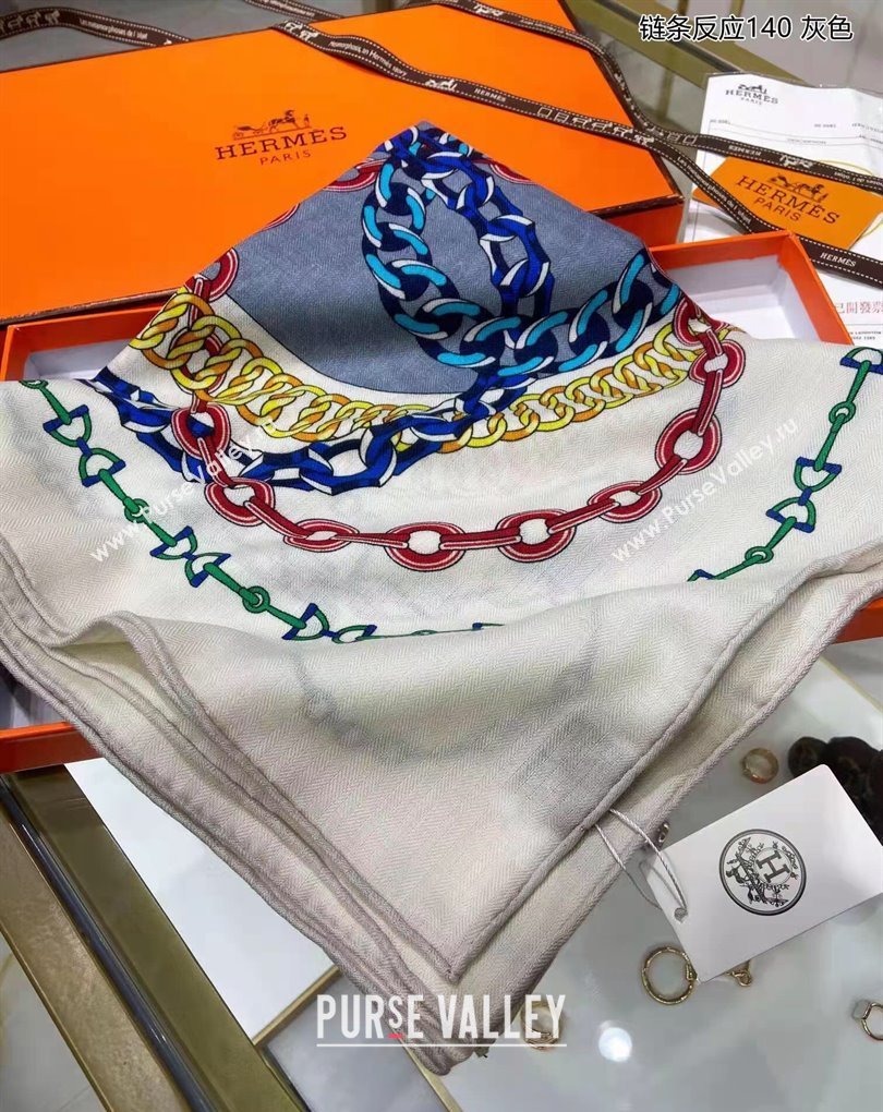 Hermes Shawl 140 Scarf in cashmere and silk 140x140cm Top Quality 108 2024 (wtz-240223108)