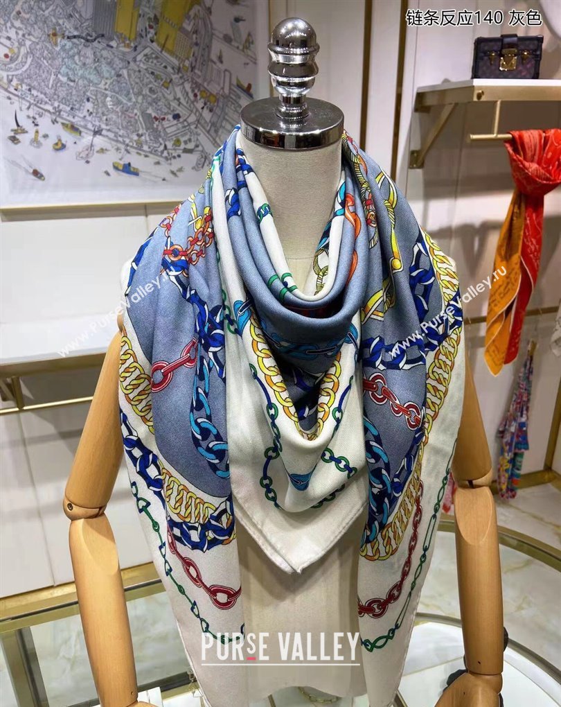 Hermes Shawl 140 Scarf in cashmere and silk 140x140cm Top Quality 108 2024 (wtz-240223108)