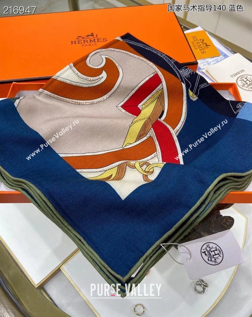 Hermes Shawl 140 Scarf in cashmere and silk 140x140cm Top Quality 157 2024 (wtz-240223157)