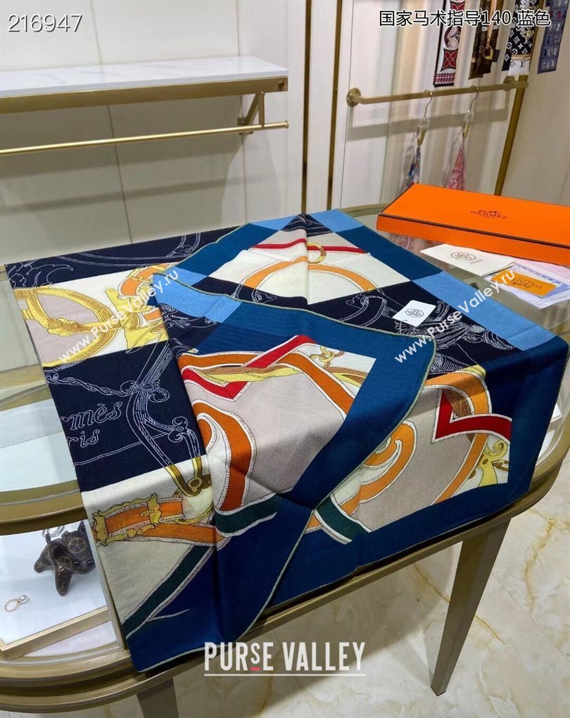 Hermes Shawl 140 Scarf in cashmere and silk 140x140cm Top Quality 157 2024 (wtz-240223157)