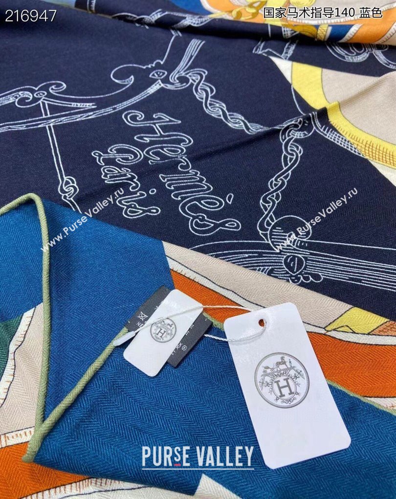 Hermes Shawl 140 Scarf in cashmere and silk 140x140cm Top Quality 157 2024 (wtz-240223157)