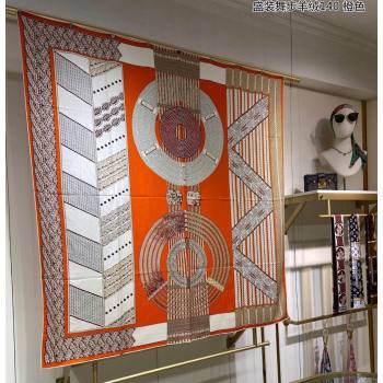 Hermes Shawl 140 Scarf in cashmere and silk 140x140cm Top Quality 158 2024 (wtz-240223158)