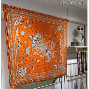 Hermes Shawl 140 Scarf in cashmere and silk 140x140cm Top Quality 147 2024 (wtz-240223147)