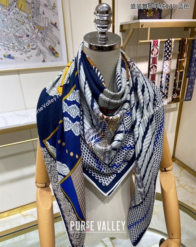 Hermes Shawl 140 Scarf in cashmere and silk 140x140cm Top Quality 161 2024 (wtz-240223161)