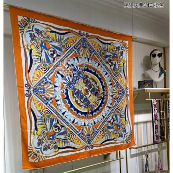 Hermes Shawl 140 Scarf in cashmere and silk 140x140cm Top Quality 165 2024 (wtz-240223165)