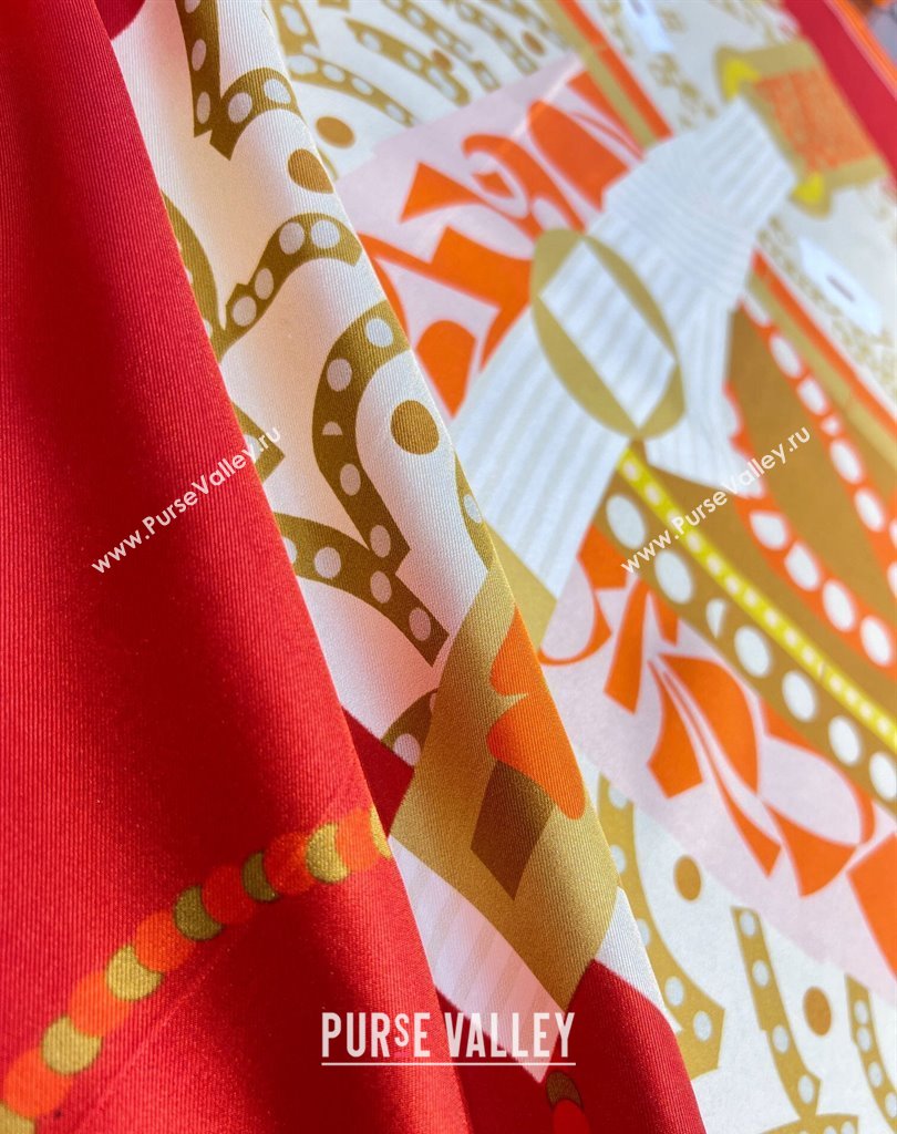 Hermes scarf 90x90cm in silk twill Top Quality 17 2024 (wtz-24022617)