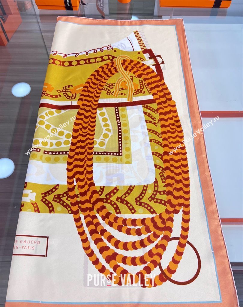 Hermes scarf 90x90cm in silk twill Top Quality 18 2024 (wtz-24022618)