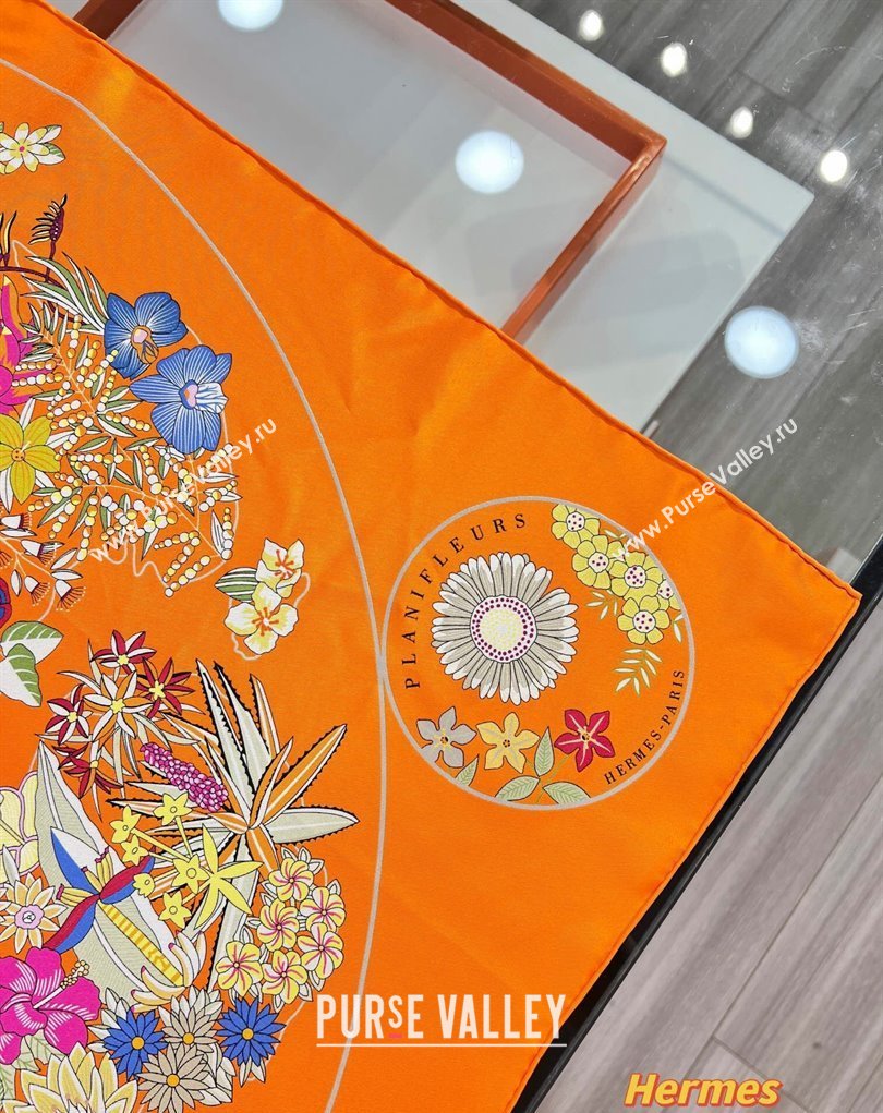 Hermes scarf 90x90cm in silk twill Top Quality 24 2024 (wtz-24022624)