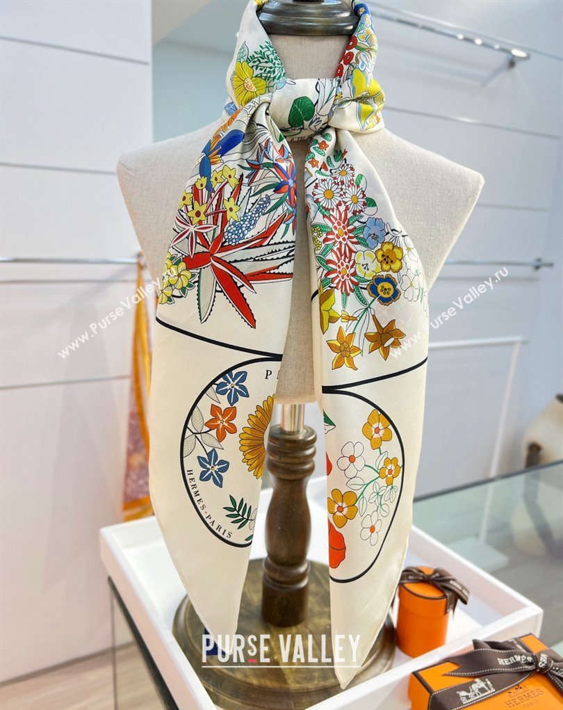 Hermes scarf 90x90cm in silk twill Top Quality 25 2024 (wtz-24022625)