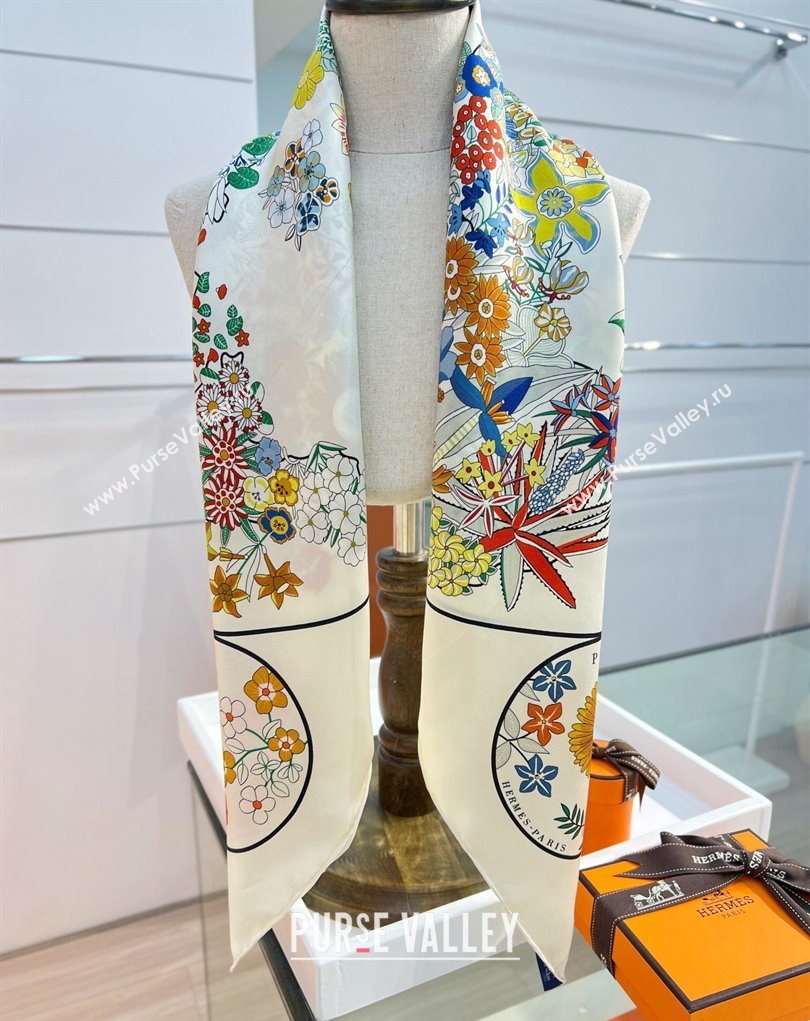 Hermes scarf 90x90cm in silk twill Top Quality 25 2024 (wtz-24022625)