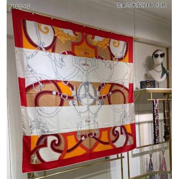 Hermes Shawl 140 Scarf in cashmere and silk 140x140cm Top Quality 155 2024 (wtz-240223155)