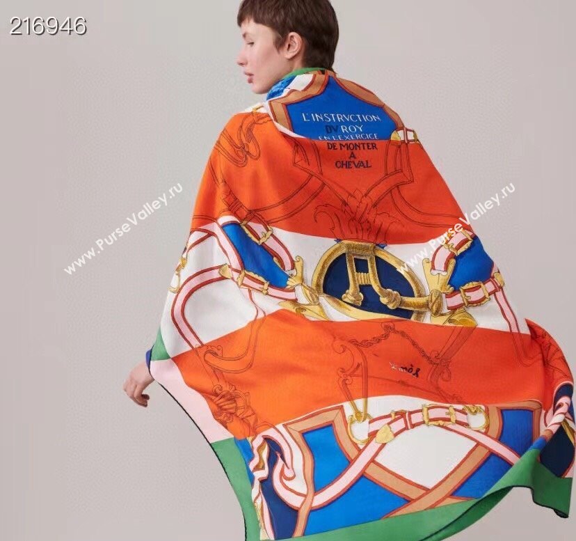 Hermes Shawl 140 Scarf in cashmere and silk 140x140cm Top Quality 156 2024 (wtz-240223156)