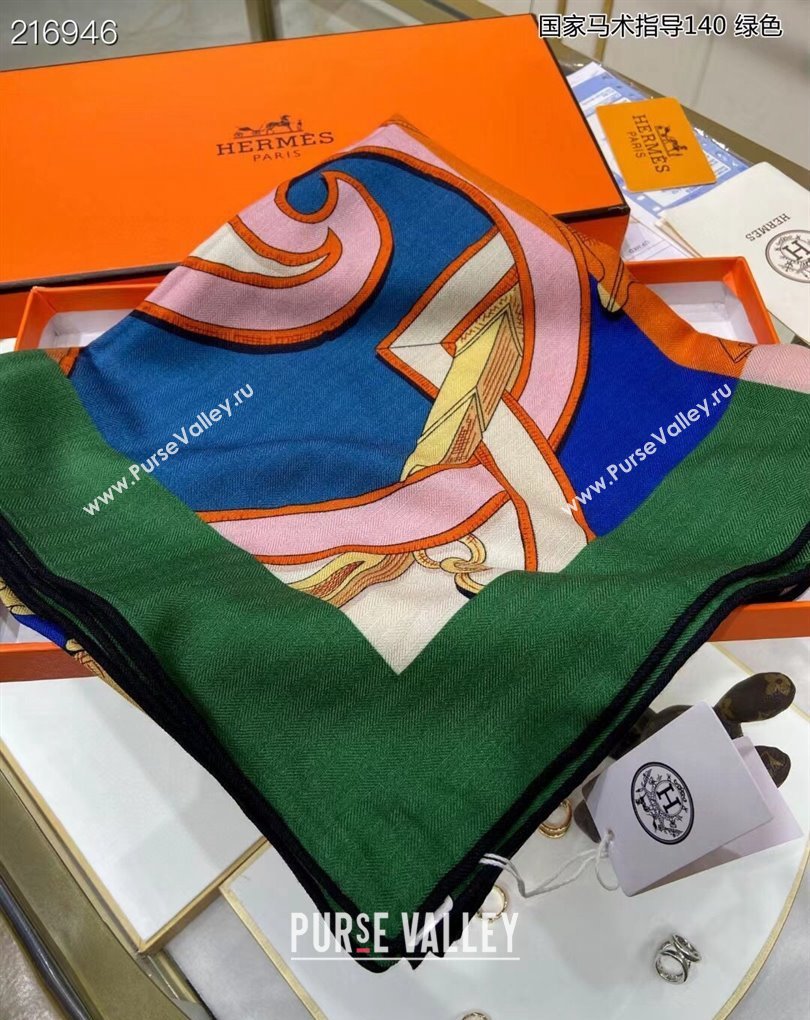 Hermes Shawl 140 Scarf in cashmere and silk 140x140cm Top Quality 156 2024 (wtz-240223156)