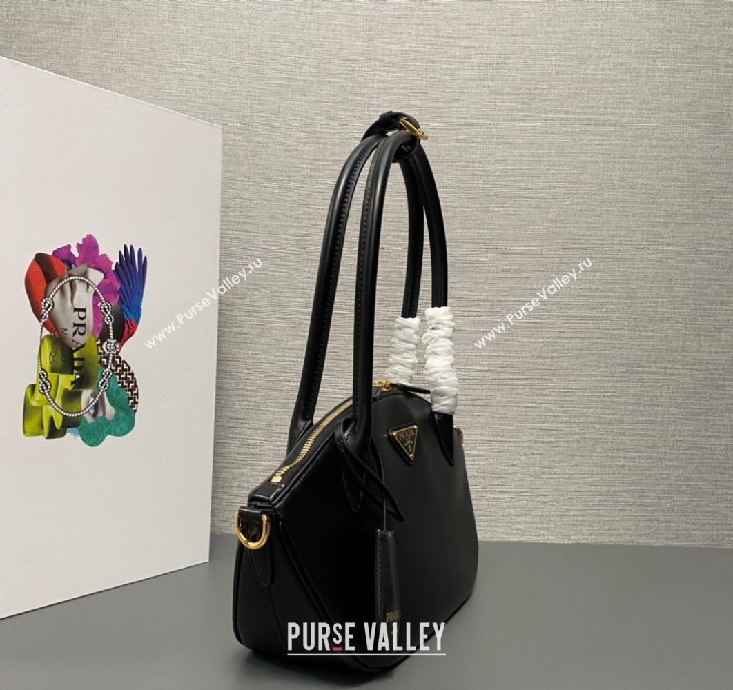 Prada Small leather handbag 1BA427 Black 2024 (ziyin-24022866)