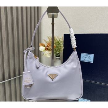 Prada Re-Edition 2005 Re-Nylon and Saffiano Mini Hobo Bag 1NE204 Pale Purple/Gold 2024 (ziyin-24022834)