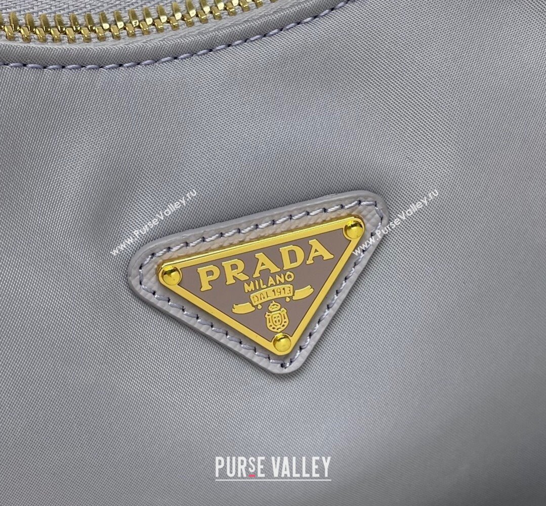 Prada Re-Edition 2005 Re-Nylon and Saffiano Mini Hobo Bag 1NE204 Pale Purple/Gold 2024 (ziyin-24022834)