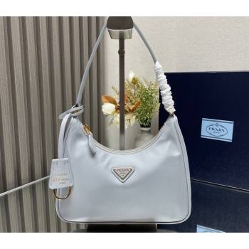 Prada Re-Edition 2005 Re-Nylon and Saffiano Mini Hobo Bag 1NE204 Pale Blue/Gold 2024 (ziyin-24022836)