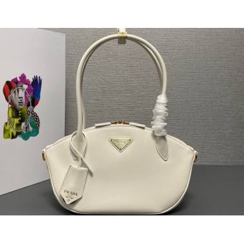 Prada Small leather handbag 1BA427 White 2024 (ziyin-24022867)