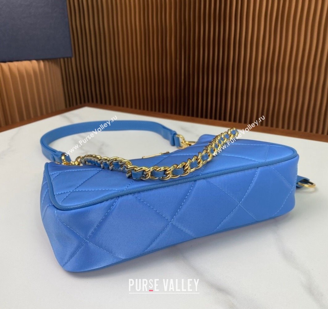 Prada Re-Edition 1995 Chaîne Re-Nylon Mini Hobo Bag 1BC204 Light Blue 2024 (ziyin-24022816)