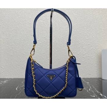 Prada Re-Edition 1995 Chaîne Re-Nylon Mini Hobo Bag 1BC204 Blue 2024 (ziyin-24022811)