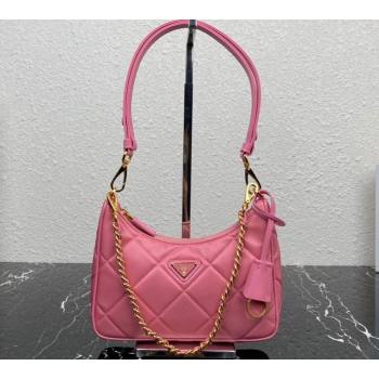 Prada Re-Edition 1995 Chaîne Re-Nylon Mini Hobo Bag 1BC204 Pink 2024 (ziyin-24022812)