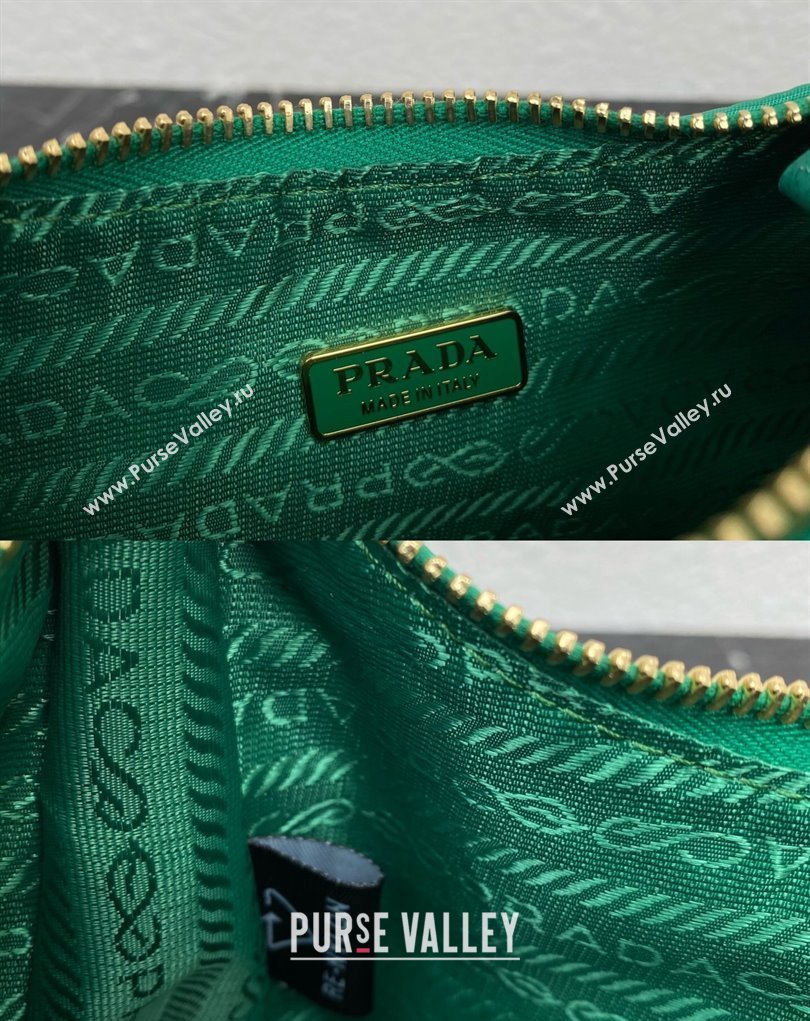 Prada Re-Edition 1995 Chaîne Re-Nylon Mini Hobo Bag 1BC204 Green 2024 (ziyin-24022814)