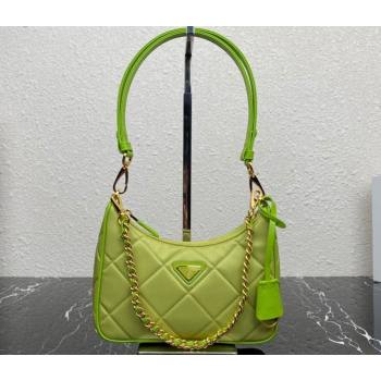 Prada Re-Edition 1995 Chaîne Re-Nylon Mini Hobo Bag 1BC204 Light Green 2024 (ziyin-24022815)