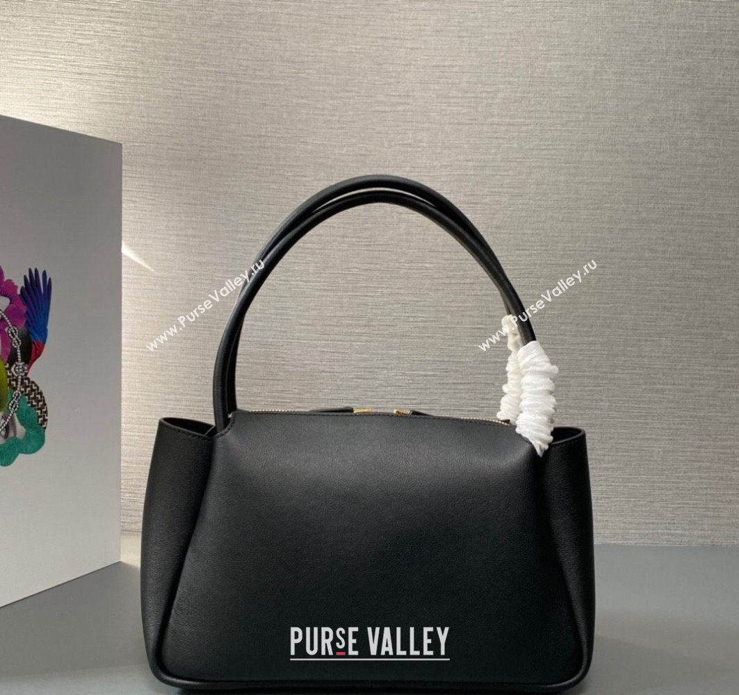 Prada Medium leather handbag 1BA444 Black 2024 (ziyin-24022805)