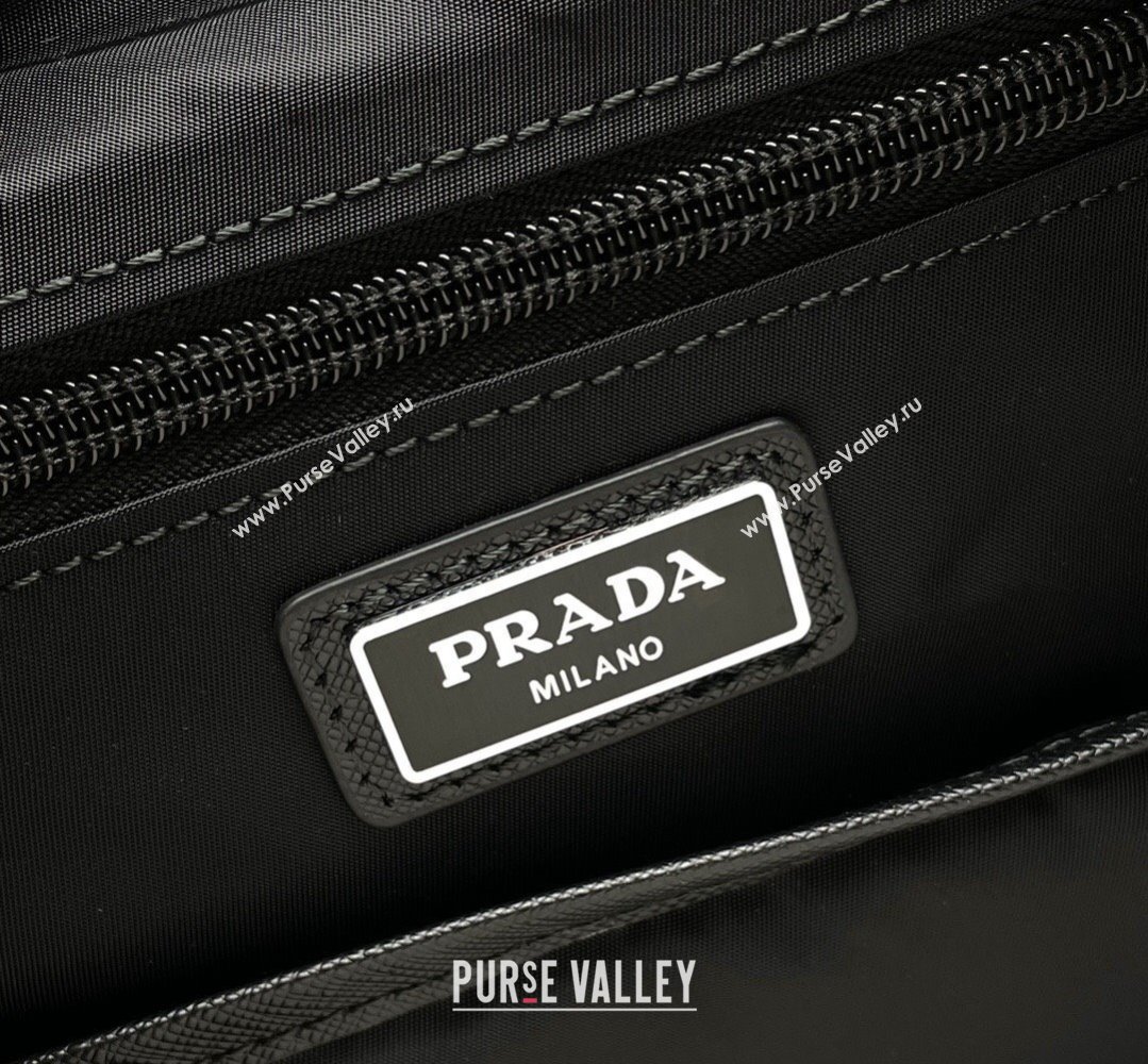 Prada Re-Nylon and Saffiano leather backpack Bag 2VZ135 Black 2024 (ziyin-24022846)