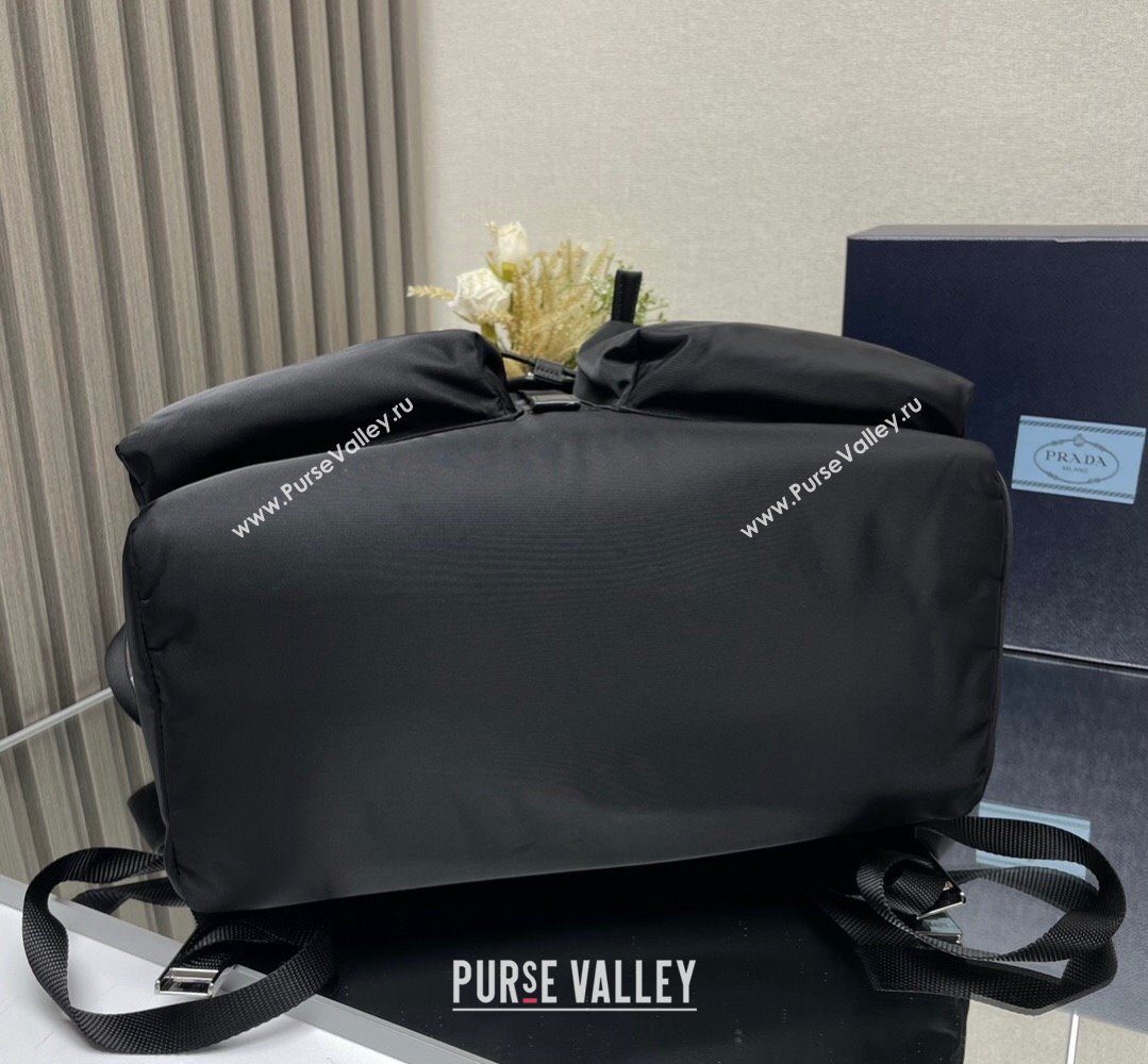 Prada Re-Nylon and leather backpack Bag 2VZ108 Black 2024 (ziyin-24022847)