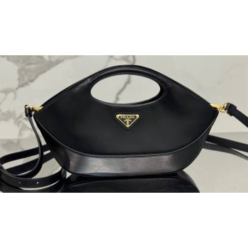 Prada Medium leather handbag 1BA421 Black 2024 (ziyin-24022868)