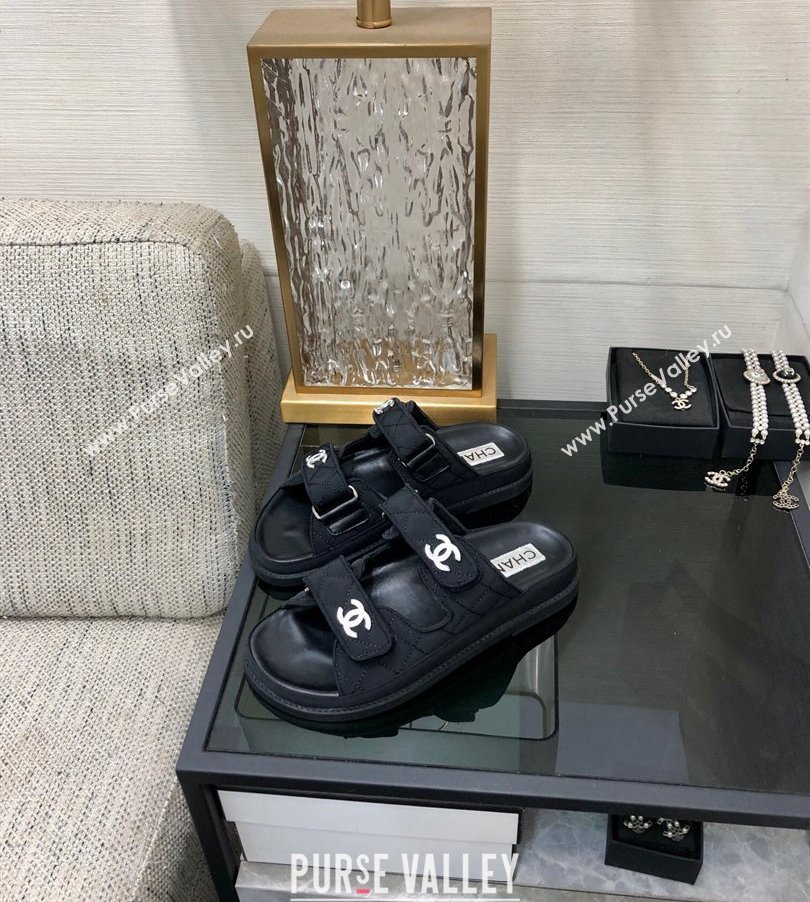 Chanel CC Logo Beach Mules Sandals 22 2024 (modeng-240304a22)