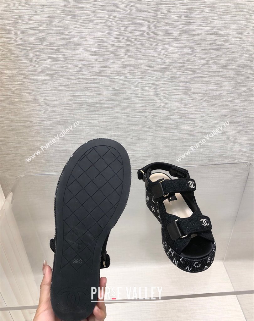 Chanel Strass Heel CC Logo Platform Sandals 01 2024 (kaola-24022801)